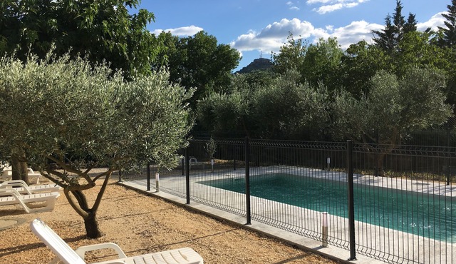 Les Muscats Ardèche private fenced swimming pool air-conditioned Quiet countryside 4 stars