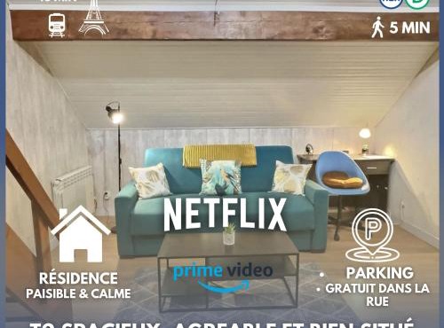 LES OISEAUX - WIFI Fibre - PARKING - PROCHE RER D