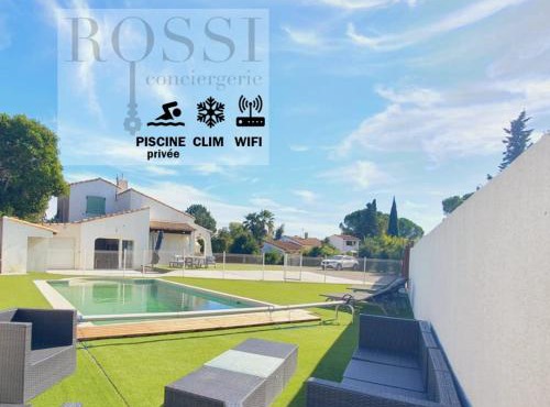 Les Oliviers Family Villa CLIM WIFI PISCINE - ROSSIconciergerie - Linge inclus