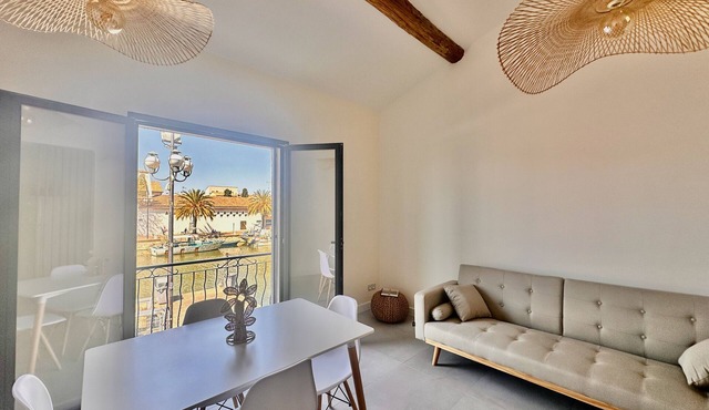 Les Palmiers - Appartement une chambre vue canal