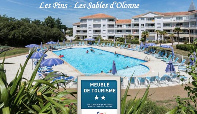 Les Pins - 3 pièces - Vue sur piscine - 600m mer - Les Sables d'Olonne