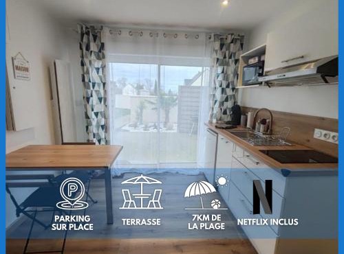 Les pommiers Duplex cosy tout confort mitoyen d'une maison neuve avec terrasse entrée indépendante parking 5 mn de Bayeux et 10 mn plage du débarquement