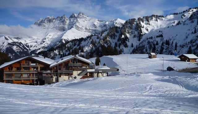 Les Portes du Soleil duplex apartment sleeps 9 ski-in ski-out