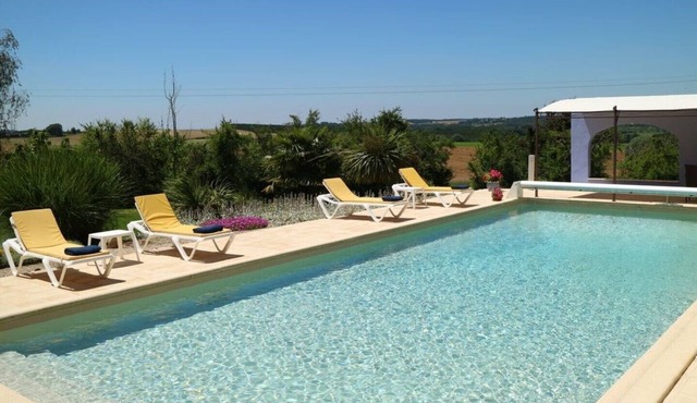 Les Pruniers 4* rated gites, set within our own plum orchards with heated pool