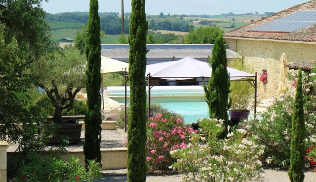 Les Pruniers 4* rated gites set within our own plum orchards with heated pool