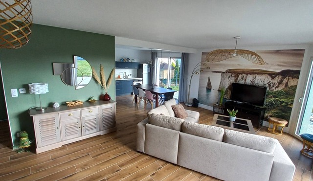 Les Reflets d'émeraude quiet house 5 min from Dieppe