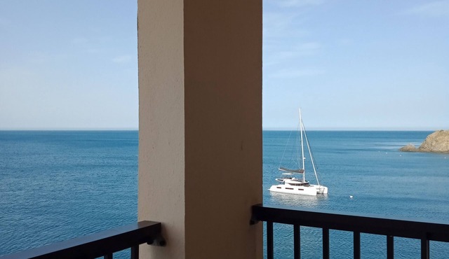 Les Roches Bleues :Balcony overlooking the sea, free wifi, garage.