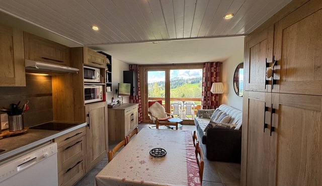 Les Saisies: 2-room cabin apartment, 4 pers, 28 sqm, pets allowed