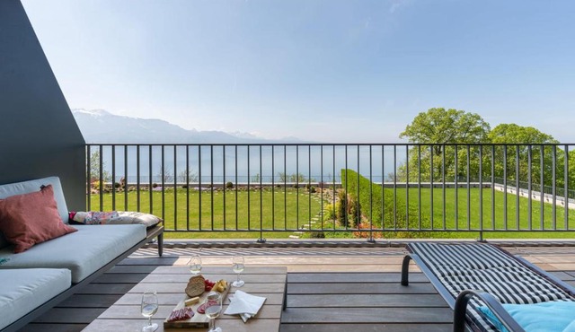 Les Terrasses de Lavaux 1 - Appartement de luxe avec vue panoramique et piscine