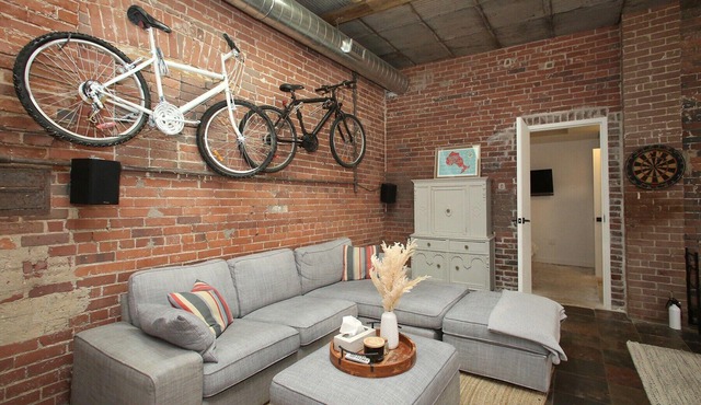Leslieville LOFT with Wood Burning Fireplace and Skylights! Parking Included.