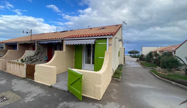 Leucate, maison dans village naturiste Eden à 50 m de la plage, 4 personnes