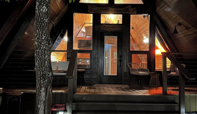 LIKE NO OTHER, SECLUDED couples only Aframe on Grand Lake, Oklahoma. Private.