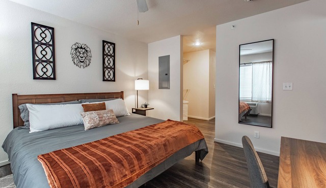 Lion's Den 1 BR 1 BD Dedicated Worspace in the bedroom FREE carport WiFi Clean