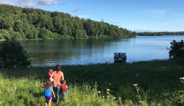 Listen to the loons on the lake.
