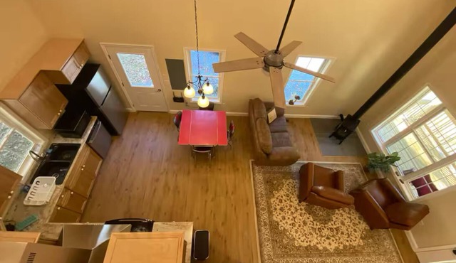 Little Red Cabin on 60 Acres with private National Forest Access, pond, fire pit