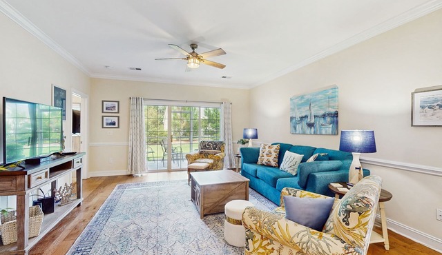 Little River condo located on the first floor with pool & patio