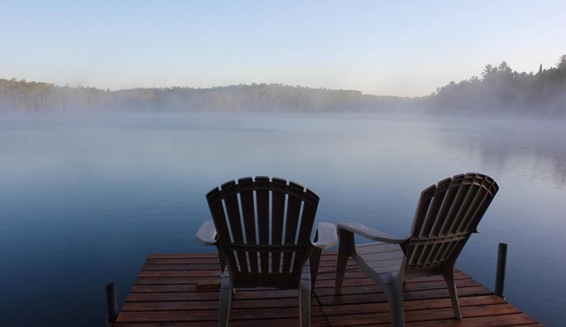 Little Trout Lake Cabin on the pristine Wabana Chain: Views, Wooded, Bunkhouse