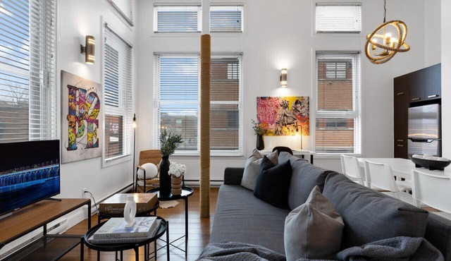 LiV MTL Main-303 | Spacious 2BR Suite + Mezzanine