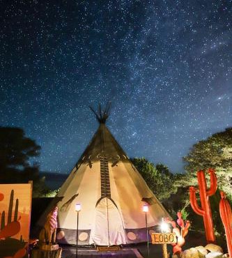 Lobo Tipi at El Mistico Ranch