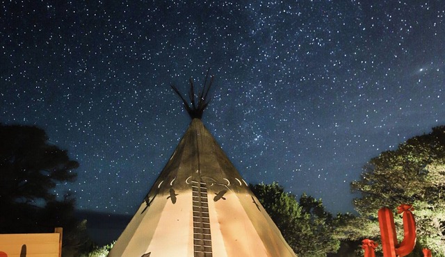 Lobo Tipi unique stay at El Mistico Ranch