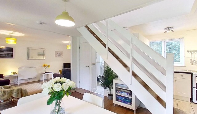 Located in a leafy spot on the Tolroy Manor holiday park. Surrounded by grassy areas and trees