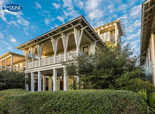 Located right on 30A, '57 Western Lake Drive' is a 6BR 6,5BA Home Carriage House home
