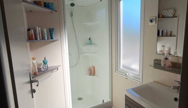 Location dun Mobil Home Avec Climatisation Réversible, 4 Personnes