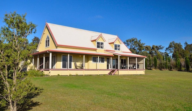 Location of wine country in the central Hunter Valley