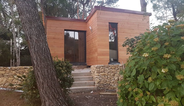 Lodge 2 Personnes Avec Picine Partagée