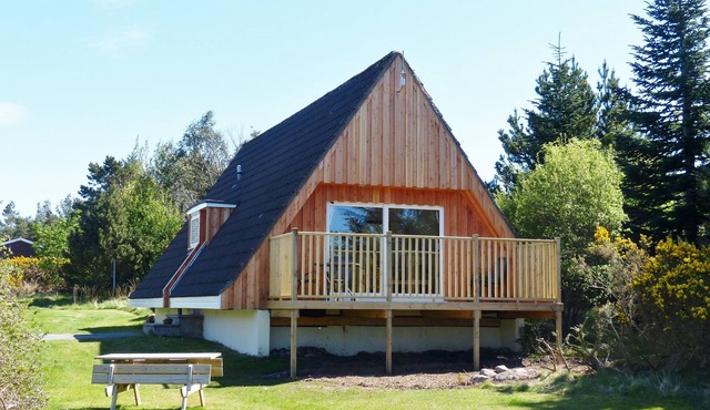 Lodge 4 - No Pets - Aultbea Lodges - Woodland and Sea Views of Loch Ewe