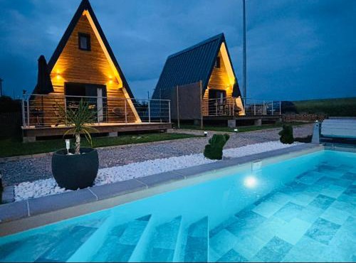 Lodge lady tipi 1 avec bain nordique et piscine
