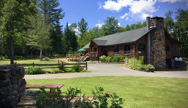 Lodge on Big Brook adjoining state easement Hunter’s/snowmobile paradise