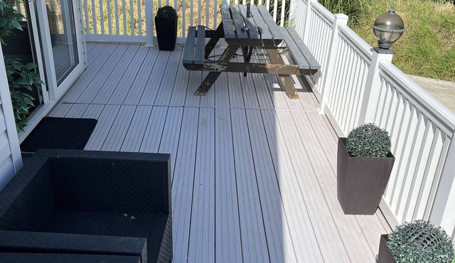 Lodge on Parkdean holiday park . Lots of fun things to do . Opposite beach .