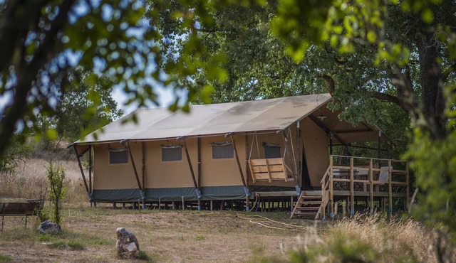 Lodge tent at the Poudally cottage in the heart of nature