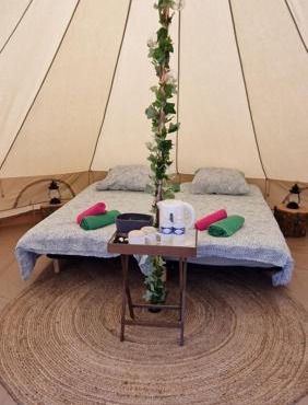 Lodge tente les pommiers Glamping Ô rendez-vous en demi-pension