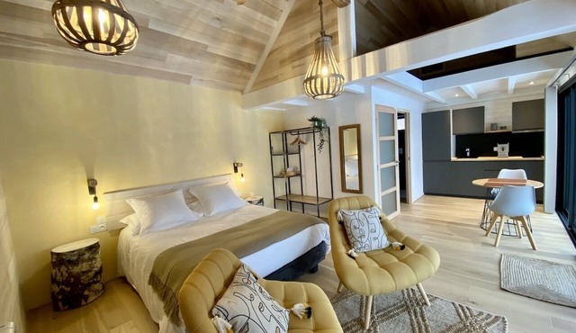 Lodges with PRIVATE SPA near SANCY : Écrin d'Auvergne luxury & spa