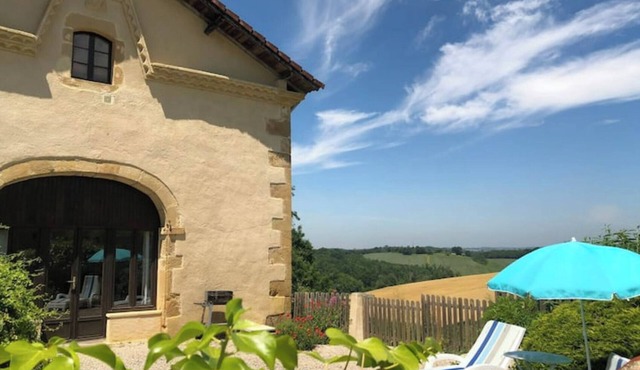 Lodging in property with swimming pool