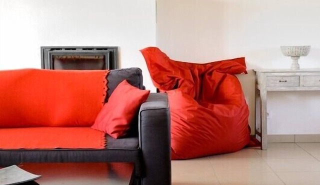 Lodging near Carcassonne in a vineyard organic view of the Pyrenees