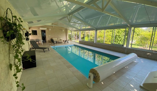 Lodging with indoor pool! Ideally located for discovering the region