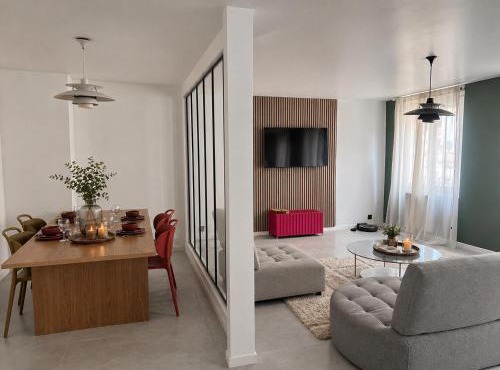 Loft 110m2 Jacuzzi Tram au pied Zénith et Stade