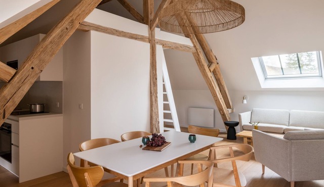 Loft apartment with garden, 10-min walk to forest