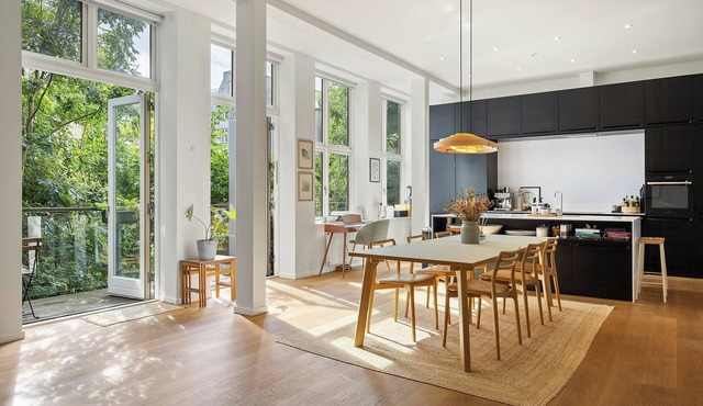 Loft apartment with rooftop terrace in Nørrebro