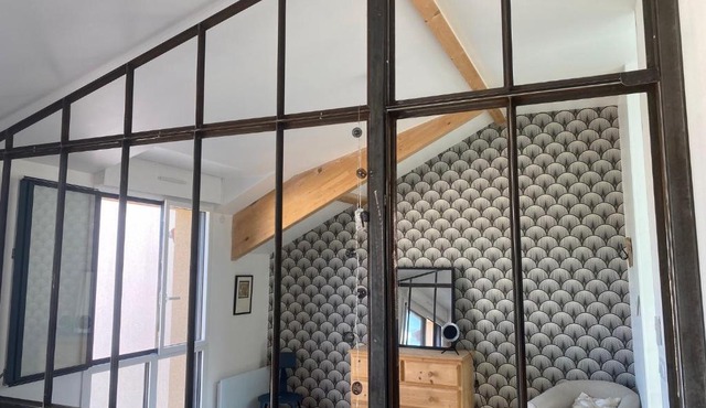 Loft avec terrasse pour 4 pers à 3km du circuit avec garage au calme