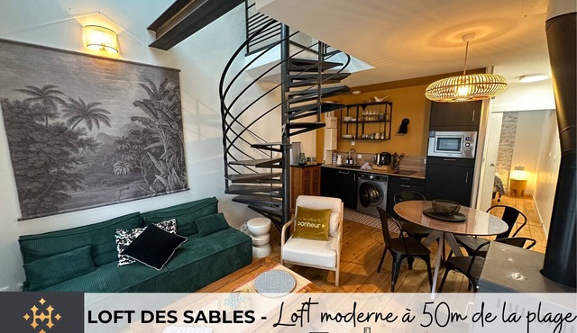 LOFT DES SABLES - Modern loft 50m from the beach