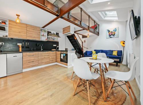 Loft Duplex à 2 min de Paris - Parking gratuit