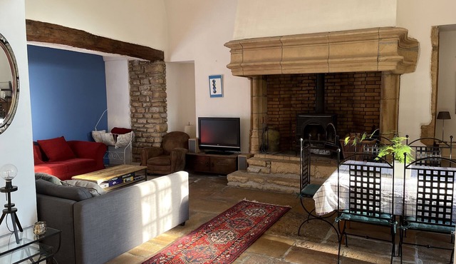 Loft in a golden stone castle