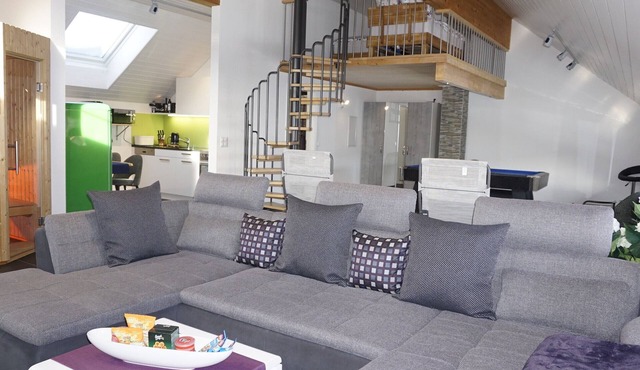 Loft in the countryside with garden access and sauna
