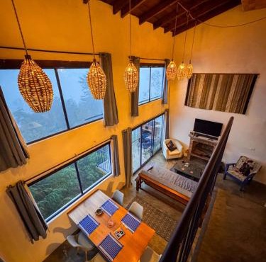 Loft mirador de montaña, vista panorámica, Chimenea