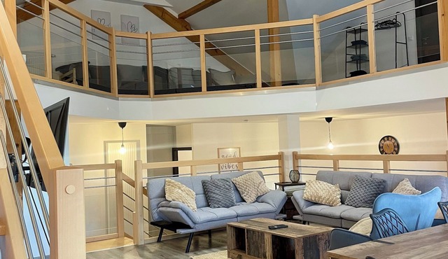 Loft with garden 11people Pets welcome!