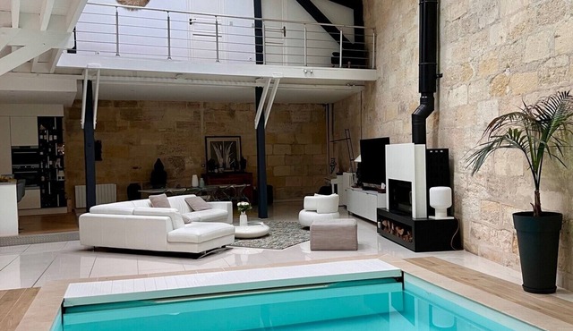 Loft with garden and indoor pool Bordeaux center